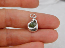 Load image into Gallery viewer, Green Raw Sapphire Sterling Silver Blob Charm