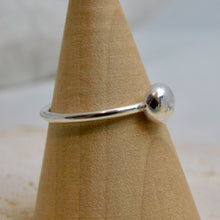 Load image into Gallery viewer, Made To Order Large Pebble Sterling Silver Stacking Ring