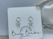 Load image into Gallery viewer, Star Sterling Silver Dangles