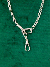 Load image into Gallery viewer, Sterling Silver Interlocking Rectangle Charm Keeper Necklace