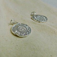 Load image into Gallery viewer, Wax Stamped Coin Sterling Silver Pendant