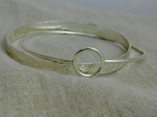 Load image into Gallery viewer, Chunky Interlocking Sterling Silver Bangle