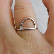Load image into Gallery viewer, Made To Order Arch Sterling Silver Stacking Ring