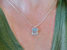 Load image into Gallery viewer, Aqua Sea Disc Dangle Sterling Silver Pendant