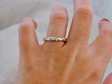 Load image into Gallery viewer, Organic Mini Dots Sterling Silver Ring