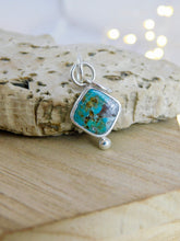 Load image into Gallery viewer, Square Turquoise Sterling Silver Pendant