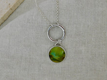 Load image into Gallery viewer, Turquoise Round Sterling Silver Charm