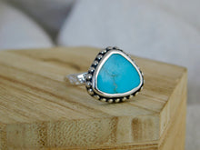 Load image into Gallery viewer, Turquoise Beaded Sterling Silver Ring