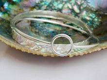 Load image into Gallery viewer, Chunky Interlocking Sterling Silver Bangle