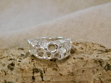 Load image into Gallery viewer, Sculptural Sea Sponge Sterling Silver Ring