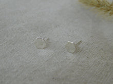 Load image into Gallery viewer, Hexagon Sterling Silver Studs