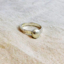 Load image into Gallery viewer, Made To Order Brushed Pebble Sterling Silver Stacking Ring