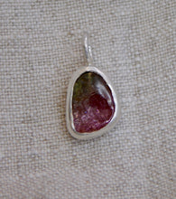 Load image into Gallery viewer, Watermelon Tourmaline Sterling Silver Charm