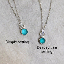 Load image into Gallery viewer, Made to Order Sea Glass Toggle Sterling Silver Necklace