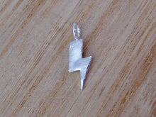Load image into Gallery viewer, Lightening Bolt Sterling Silver Charm
