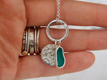 Load image into Gallery viewer, Reticulated Disc Sterling Silver Charm