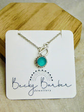 Load image into Gallery viewer, Made to Order Sea Glass Toggle Sterling Silver Necklace