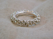 Load image into Gallery viewer, Chunky Sea Foam Sterling Silver Ring