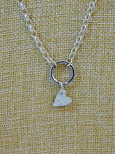 Load image into Gallery viewer, Hammered Heart Sterling Silver Charm