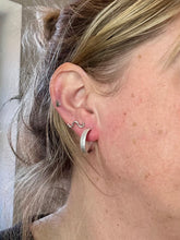 Load image into Gallery viewer, Snake Wire Sterling Silver Hoop Studs