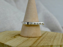 Load image into Gallery viewer, Rectangle Dot Statment Sterling Silver Ring