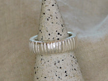 Load image into Gallery viewer, Chunky Striped Sterling Silver Ring
