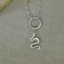 Load image into Gallery viewer, Snake Sterling Silver Charm