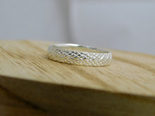 Load image into Gallery viewer, Made To Order Snake Skin Sterling Silver Stacking Ring