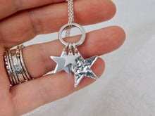 Load image into Gallery viewer, Sterling Silver Round Charm Keeper Necklace