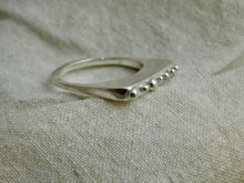 Load image into Gallery viewer, Rectangle Dot Statment Sterling Silver Ring