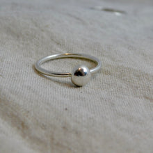Load image into Gallery viewer, Made To Order Large Pebble Sterling Silver Stacking Ring
