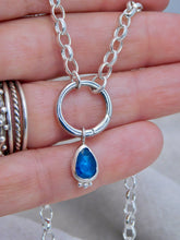 Load image into Gallery viewer, Kyanite Sterling Silver Charm