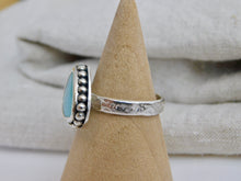Load image into Gallery viewer, Turquoise Beaded Sterling Silver Ring