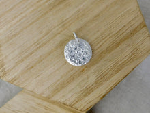 Load image into Gallery viewer, Reticulated Disc Sterling Silver Charm