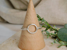 Load image into Gallery viewer, Hoop Double Sterling Silver Ring