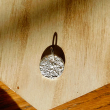 Load image into Gallery viewer, Reticulated Disc Sterling Silver Charm