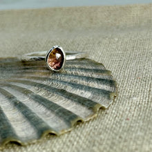 Load image into Gallery viewer, Made to Order Watermelon Tourmaline Sterling Silver Stacking Ring