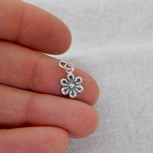 Load image into Gallery viewer, Chunky Flower Sterling Silver Charm