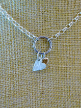 Load image into Gallery viewer, Hammered Heart Sterling Silver Charm