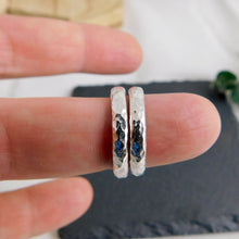 Load image into Gallery viewer, Chunky Hammered Sterling Silver Open Hoop Studs