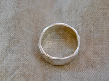 Load image into Gallery viewer, Geometric Carved Sterling Silver Ring