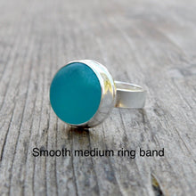 Load image into Gallery viewer, Made To Order Triple Sea Glass Sterling Silver Cuff Ring