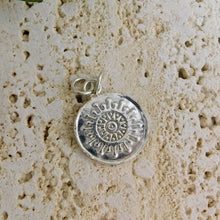 Load image into Gallery viewer, Wax Stamped Coin Sterling Silver Pendant