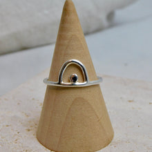Load image into Gallery viewer, Made To Order Arch and Dot Sterling Silver Stacking Ring