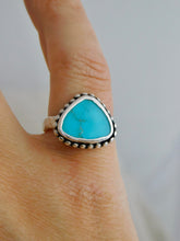 Load image into Gallery viewer, Turquoise Beaded Sterling Silver Ring