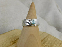 Load image into Gallery viewer, Chunky Geometric Topaz Sterling Silver Ring