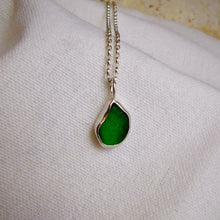 Load image into Gallery viewer, Made To Order Simple Sea Glass Sterling Silver Pendant