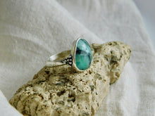 Load image into Gallery viewer, Boho Emerald Sterling Silver Ring