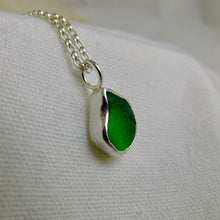 Load image into Gallery viewer, Made To Order Simple Sea Glass Sterling Silver Pendant