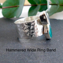 Load image into Gallery viewer, Made To Order Triple Sea Glass Sterling Silver Cuff Ring